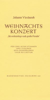 Vierdanck: Ich verkündige euch große Freude