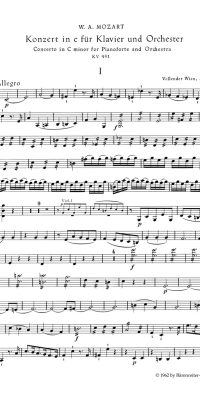 Mozart: Konzert für Klavier und Orchester Nr. 24 c-Moll KV 491