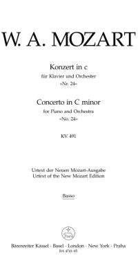 Mozart: Konzert für Klavier und Orchester Nr. 24 c-Moll KV 491