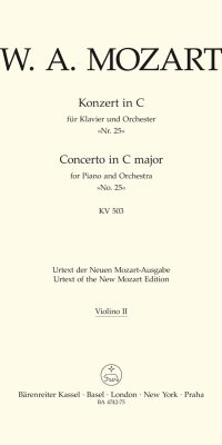 Mozart: Konzert für Klavier und Orchester Nr. 25 C-Dur KV 503