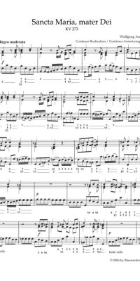 Mozart: Sancta Maria, mater Dei KV 273