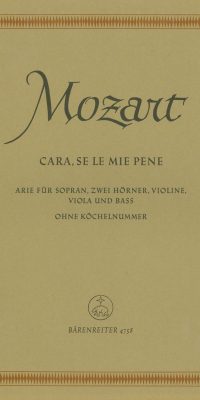 Mozart: Cara, se le mie pene