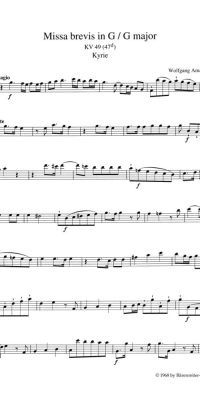 Mozart: Missa brevis G major KV 49 (47d)