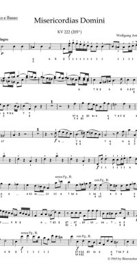 Mozart: Misericordias Domini K. 222 (205a)