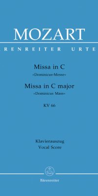 Mozart: Missa C Major Dominicus Messe KV 66 (Score)
