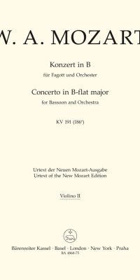 Mozart: Konzert für Fagott und Orchester B-Dur KV 191 (186e)