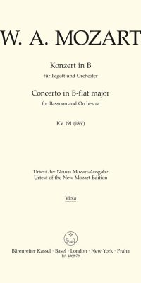 Mozart: Konzert für Fagott und Orchester B-Dur KV 191 (186e)