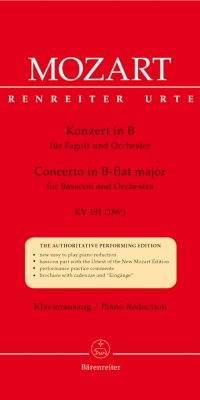 Mozart: Concerto for Bassoon and Orchestra B-flat major K. 191(186e)
