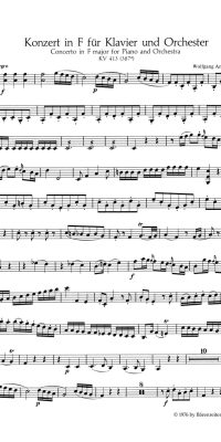 Mozart: Konzert für Klavier und Orchester Nr. 11 F-Dur KV 413 (387a)