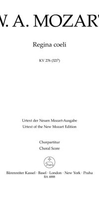 Mozart: Regina coeli in C major K. 276 (321b)