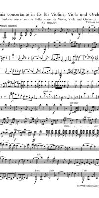 Mozart: Sinfonia concertante for Violin, Viola and Orchestra in E-flat major K. 364 (320d)