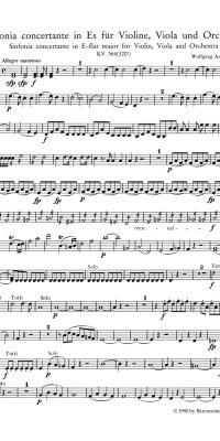 Mozart: Sinfonia concertante for Violin, Viola and Orchestra in E-flat major K. 364 (320d)