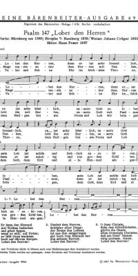 Lobet den Herren, denn er ist sehr freundlich - Singt, singt dem Herren neue Lieder (1967)