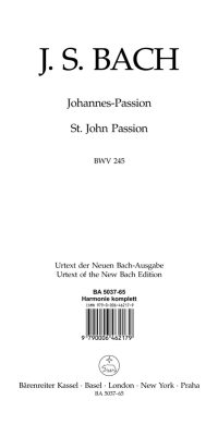Bach: Johannes-Passion - St John Passion BWV 245