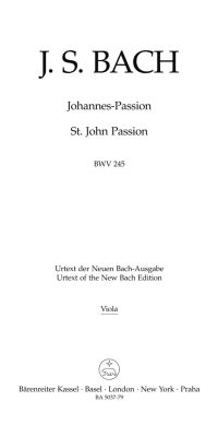 Bach: Johannes-Passion - St John Passion BWV 245 (Altviool)