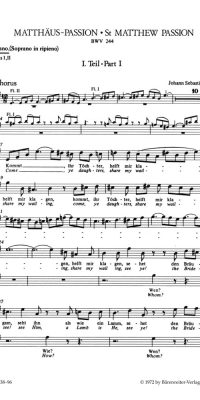 Matthäus-Passion - St Matthew Passion, Version 1736 (Final Version)