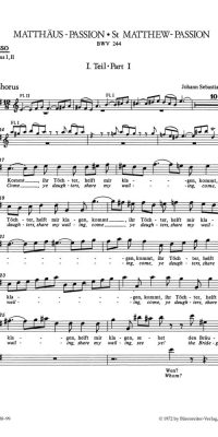 Matthäus-Passion - St Matthew Passion, Version 1736 (Final Version)