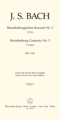 Bach: Brandenburg Concerto no. 3 G major BWV 1048 (Viool 1)