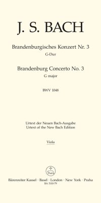 Bach: Brandenburg Concerto no. 3 G major BWV 1048 (Altviool 1)