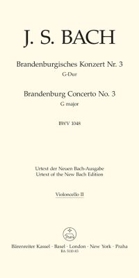 Bach: Brandenburg Concerto no. 3 G major BWV 1048 (Cello 2)