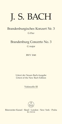 Bach: Brandenburg Concerto no. 3 G major BWV 1048 (Cello 3)
