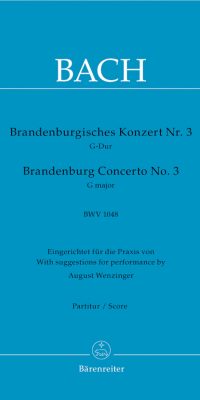 Bach: Brandenburg Concerto no. 3 G major BWV 1048  (Partituur)