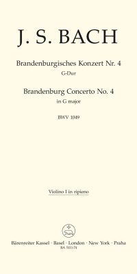Bach: Brandenburg Concerto no. 4 G major BWV 1049 (Viool 1)