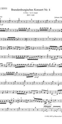 Bach: Brandenburg Concerto no. 4 G major BWV 1049 (Viool 2)