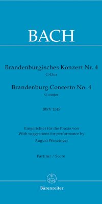 Bach: Brandenburg Concerto no. 4 G major BWV 1049  (Partituur)
