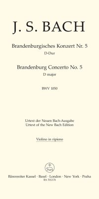 Bach: Brandenburg Concerto No. 5 BWV 1050 (Viool)