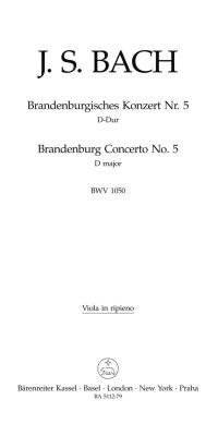 Bach: Brandenburg Concerto No. 5 BWV 1050 (Altviool)