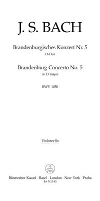 Bach: Brandenburg Concerto No. 5 BWV 1050 (Cello)