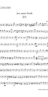 Bach: Bach: Motet BWV 227 Jesu Meine Freude (Cello)