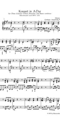 Konzert fuer Oboe d'amore (Oboe) - Concerto fuer Oboe d'amore