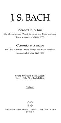 Konzert fuer Oboe d'amore (Oboe) - Concerto fuer Oboe d'amore