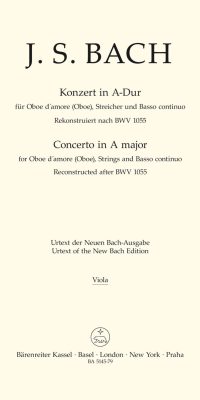 Konzert fuer Oboe d'amore (Oboe) - Concerto fuer Oboe d'amore