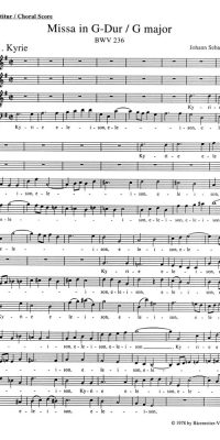 Missa G-dur (Lutherische Messe). Urtext der Neuen Bach-Ausgabe - Missa - Lutheran Mass 4