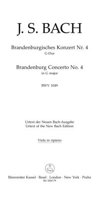 Bach: Brandenburg Concerto No. 4 G major BWV 1049