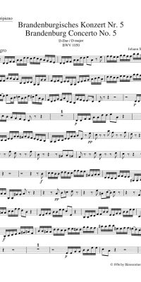Bach: Brandenburgisches Konzert Nr. 5 und Konzert Nr. 5 Frühfassung D-Dur BWV 1050, 1050a