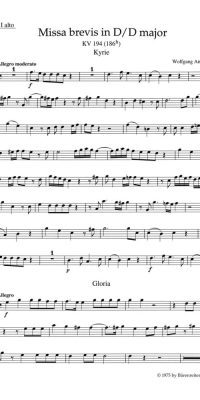 Mozart: Missa brevis D major K. 194 (186h)