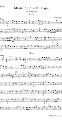 Mozart: Missa brevis B-flat major K. 275 (272b)