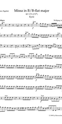 Mozart: Missa brevis B-flat major K. 275 (272b)