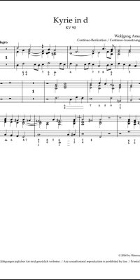 Mozart: Kyrie in D minor K. 90