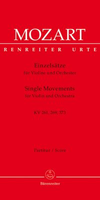 Mozart: Single Movements for Violin and Orchestra K. 261, 269 (261a), 373