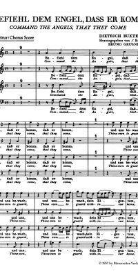 Buxtehude: Befiehl dem Engel, daß er komm BuxWV 10 (Koor)