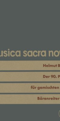 Der 90. Psalm "Herr, du bist unsre Zuflucht" (1965)
