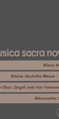 Kleine deutsche Messe - Missa brevissima (1969)