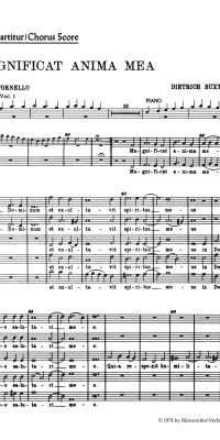 Buxtehude: Magnificat anima mea BUXWB-Anh 1