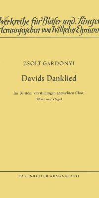 Davids Danklied nach der Übertragung Martin Bubers (1970)