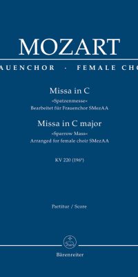 Mozart: Missa C major K. 220 (196B)Sparrow Mass